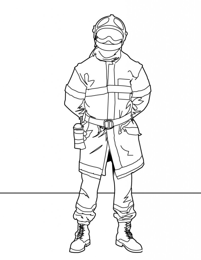 Firefighter Coloring Pages For Kids