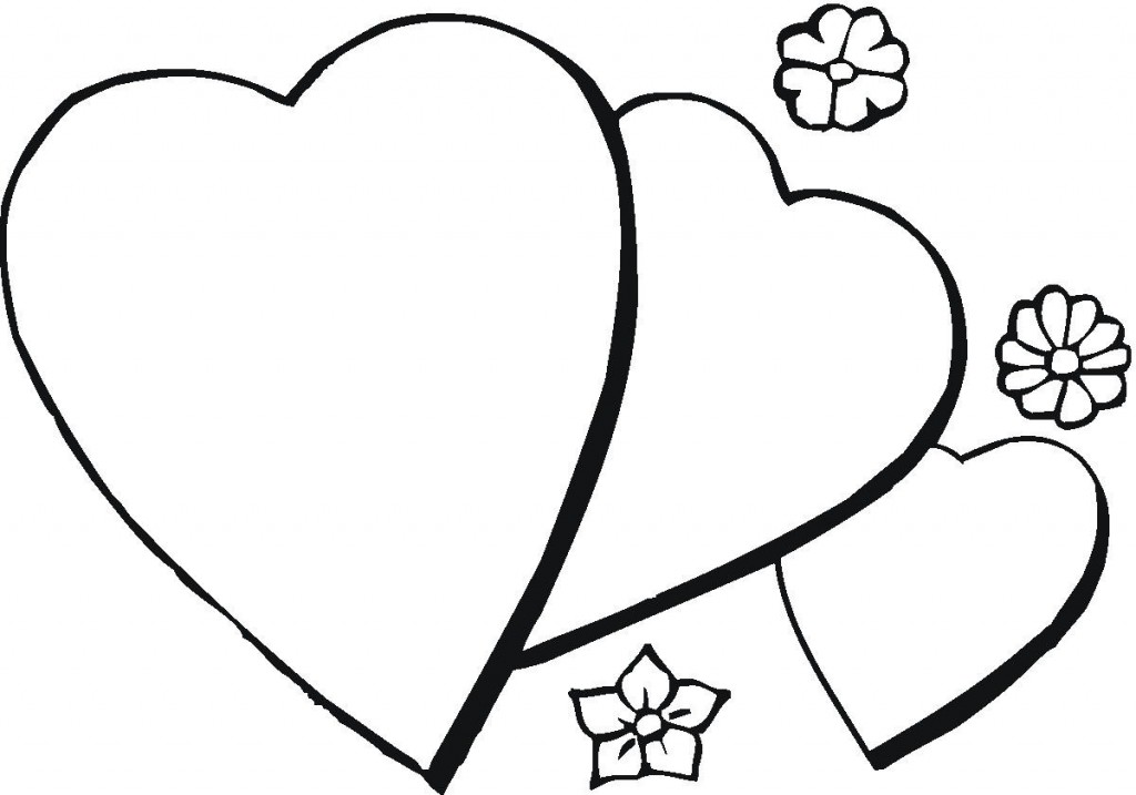 free printable heart coloring pages for kids