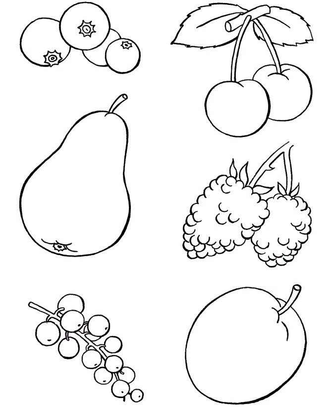 healthy food coloring pages for preschool