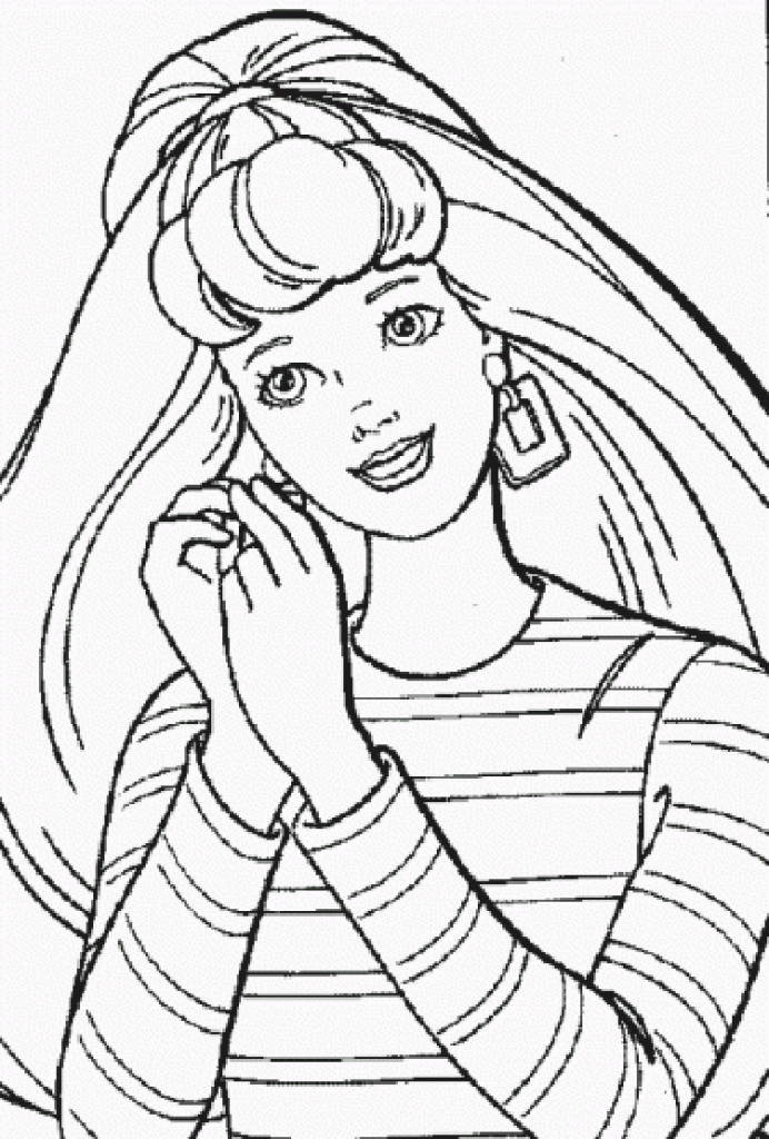 Free Barbie Coloring Pages