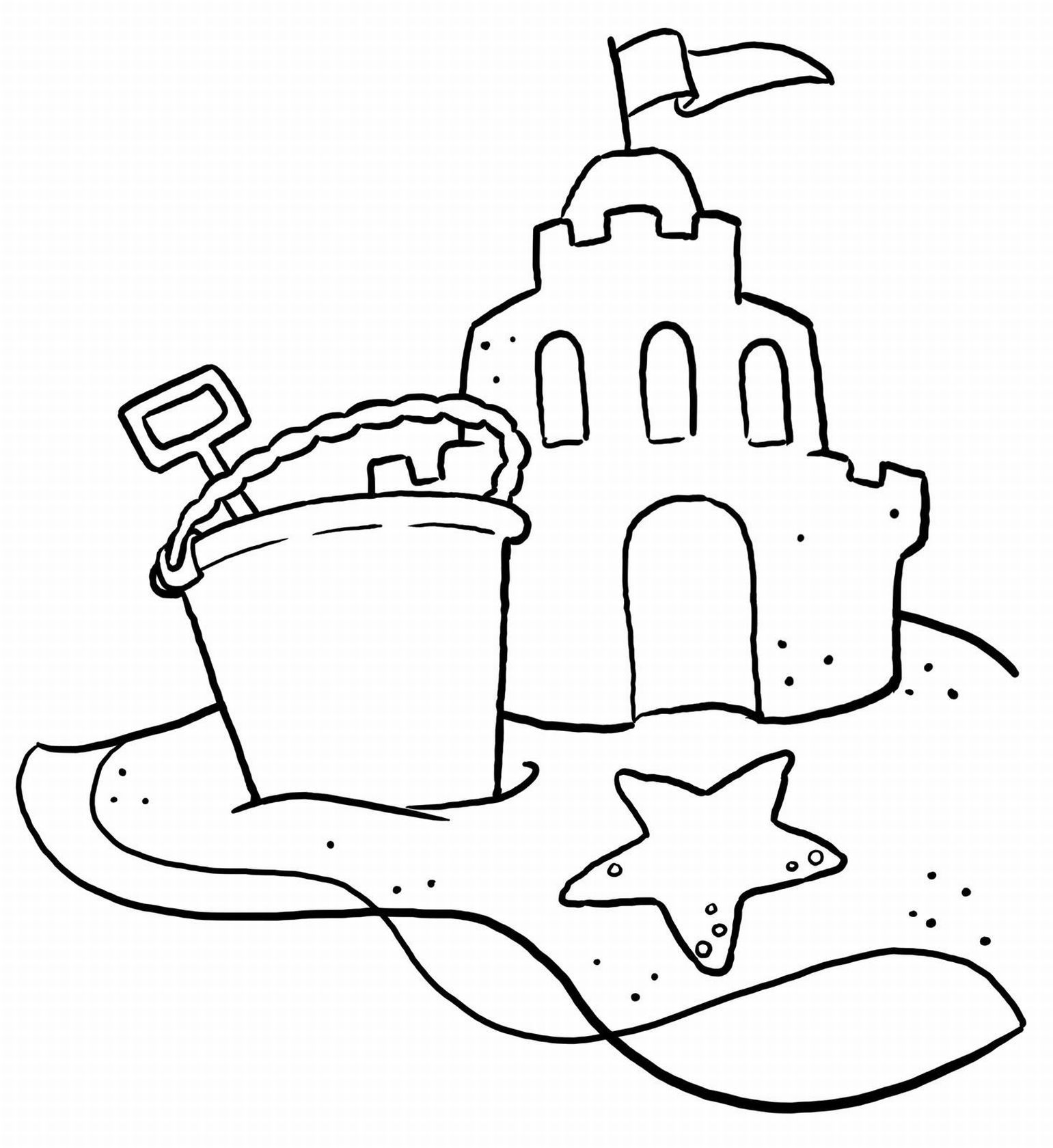 Beach Coloring Pages   Beach Scenes & Activities
