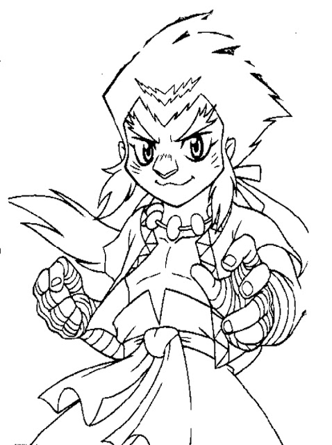 Free Beyblade Coloring Pages