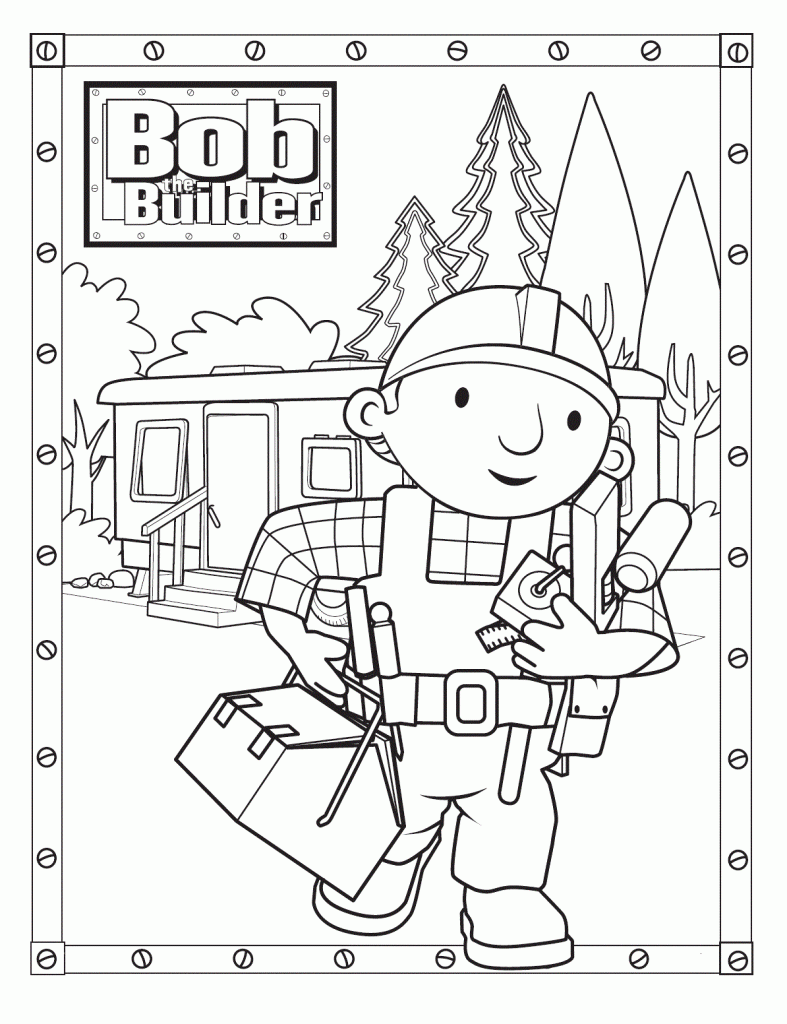 Free Bob The Builder Coloring Pages