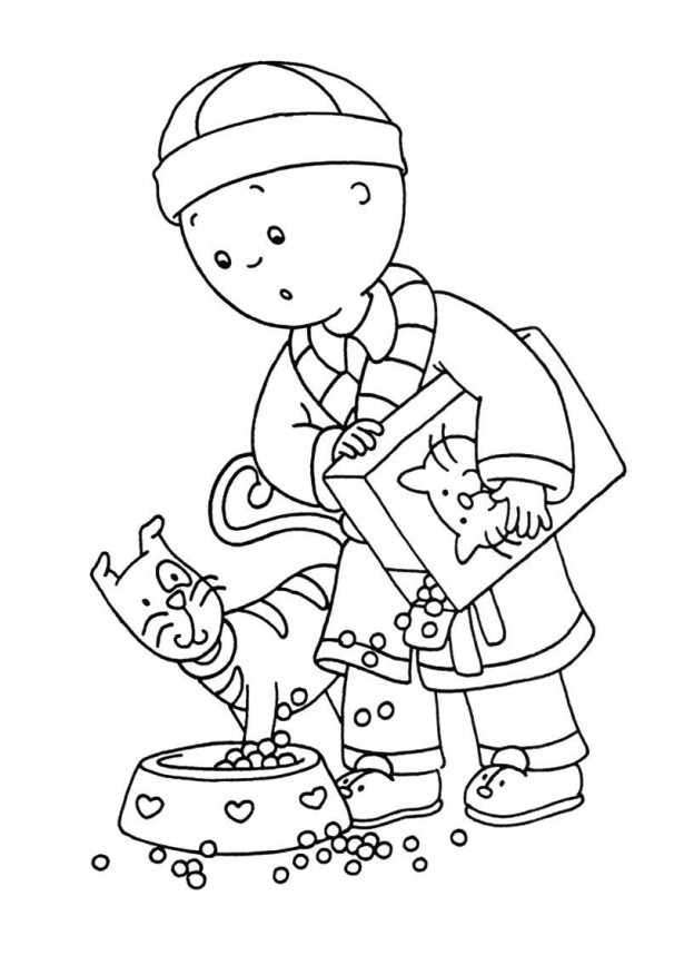 Free Printable Caillou Coloring Pages For Kids