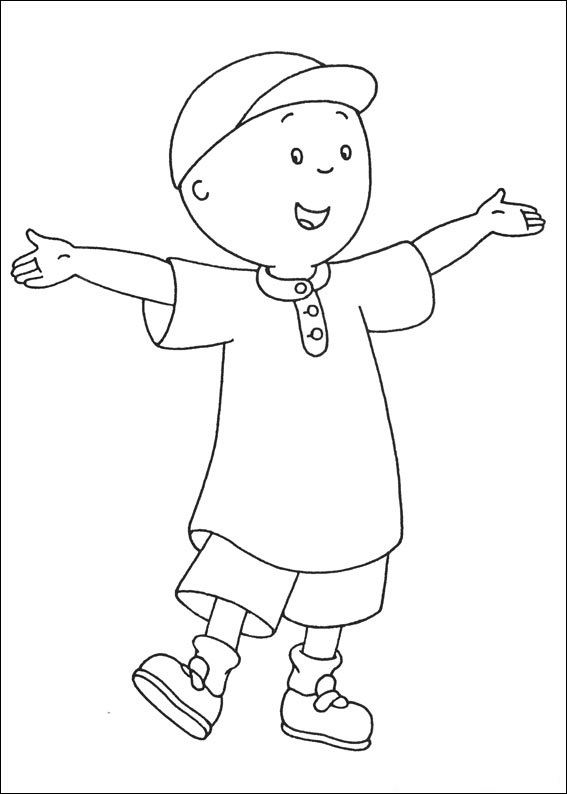 Free Caillou Coloring Pages