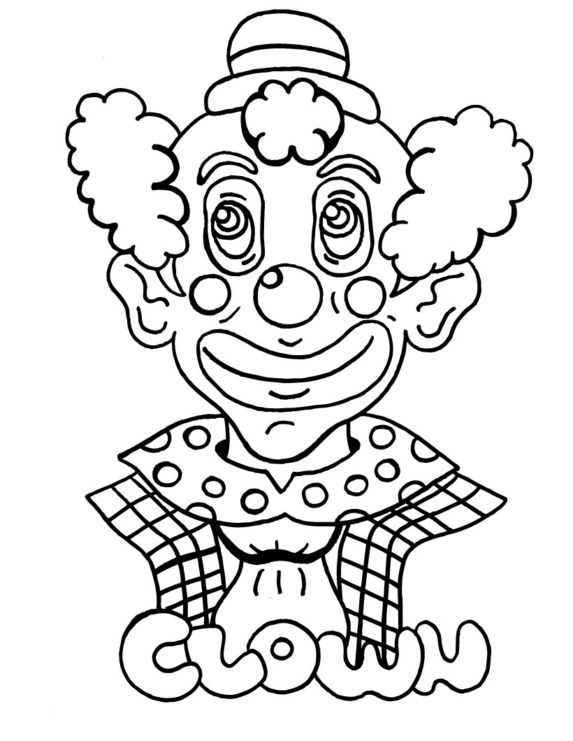 Free Coloring Pages Of Clowns