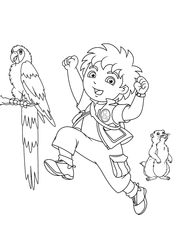 Free Diego Coloring Pages Printable