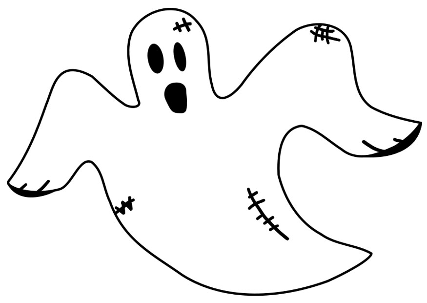 Free Ghost Coloring Page