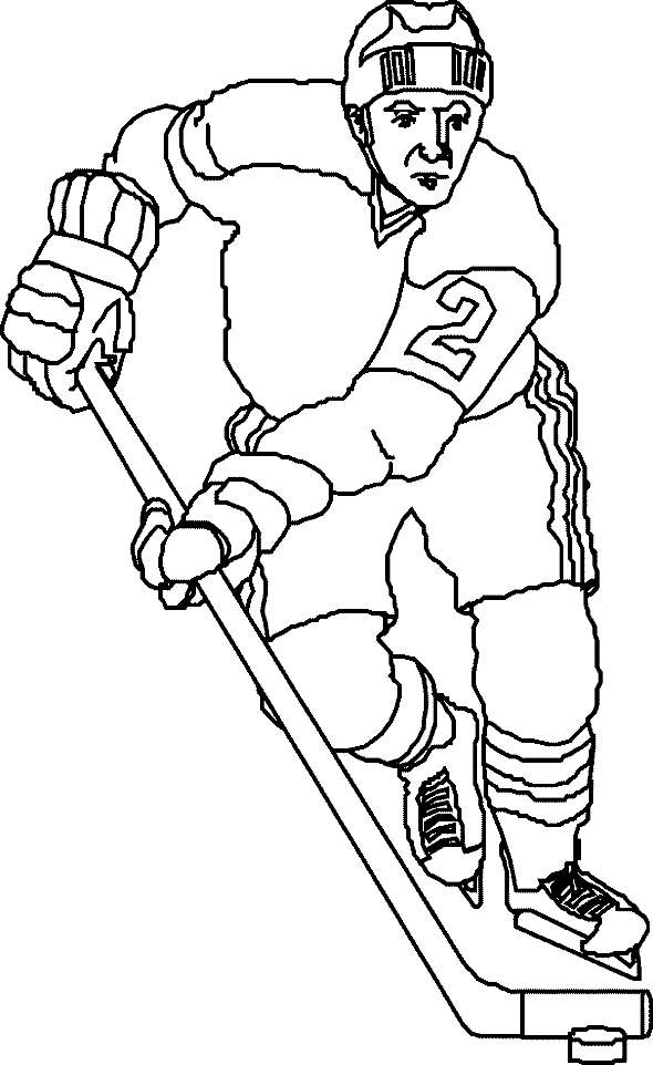 Free Hockey Coloring Pages