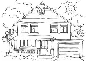 Free Printable House Coloring Pages For Kids