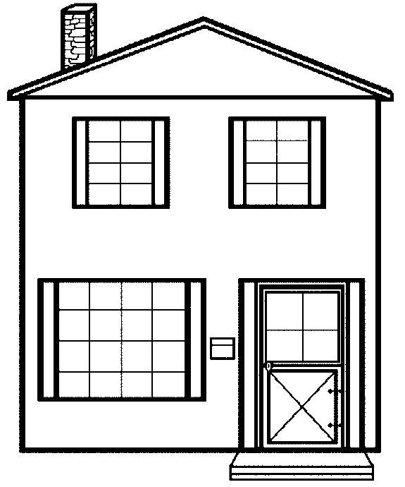 Printable House Coloring Pages