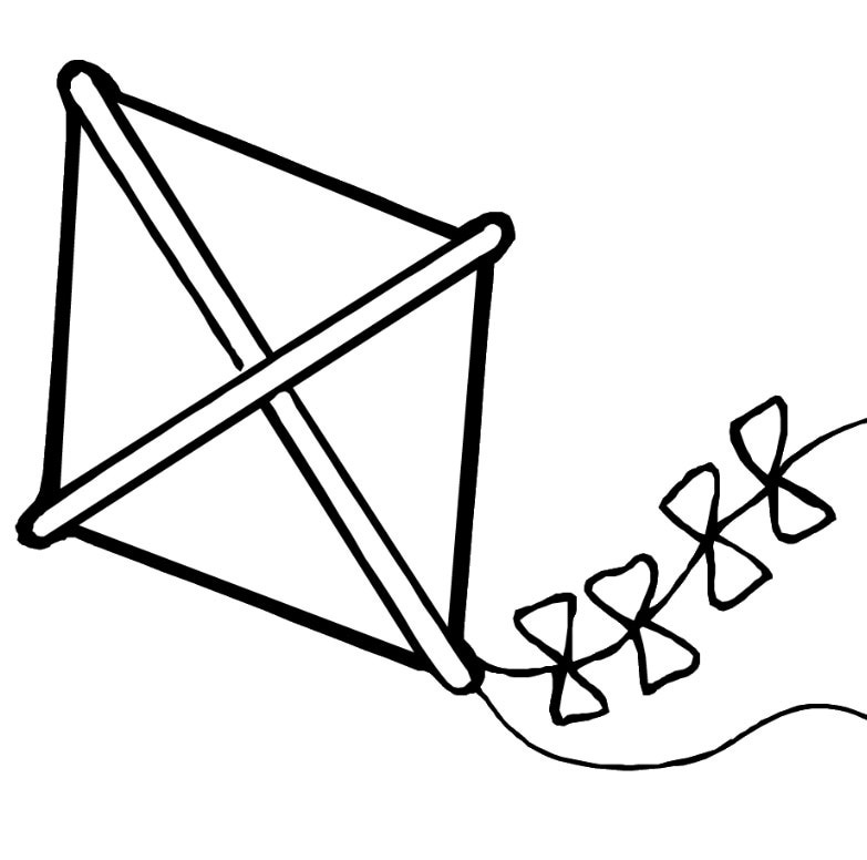 Free Kite Coloring Pages