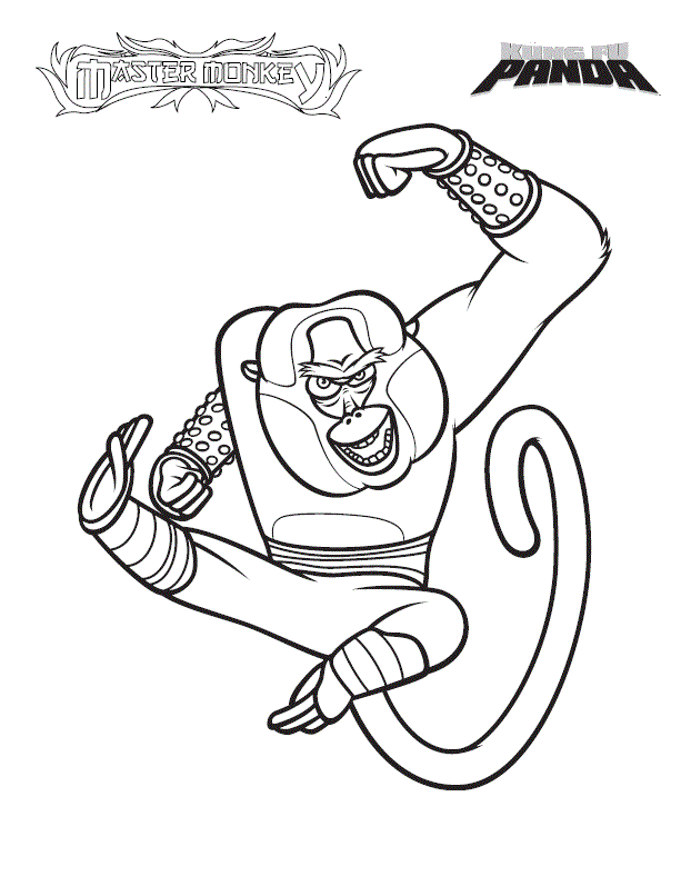 Coloring page - Kung Fu Panda