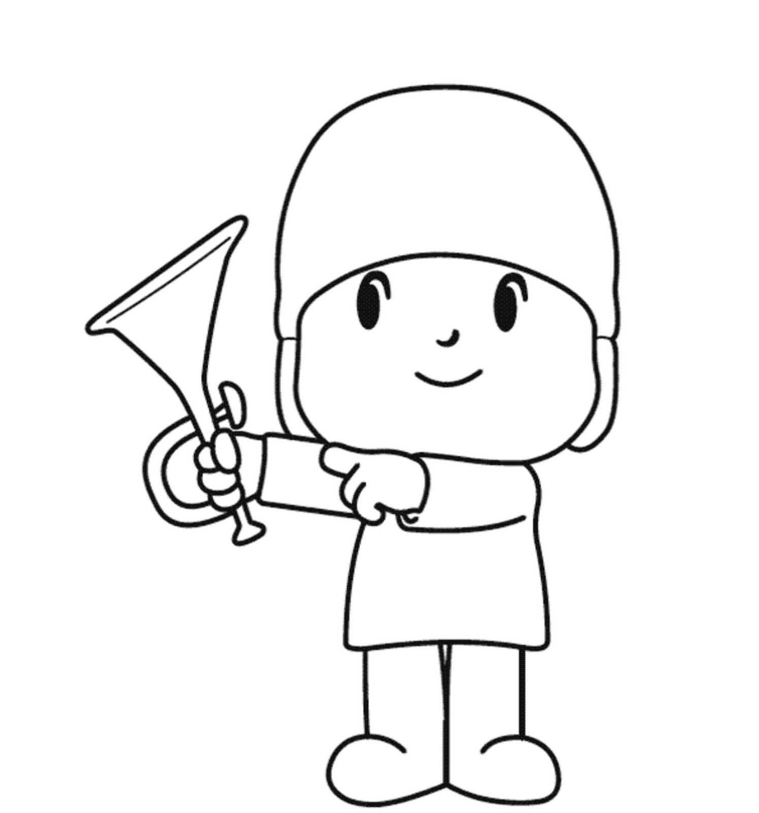 Pocoyo coloring picture