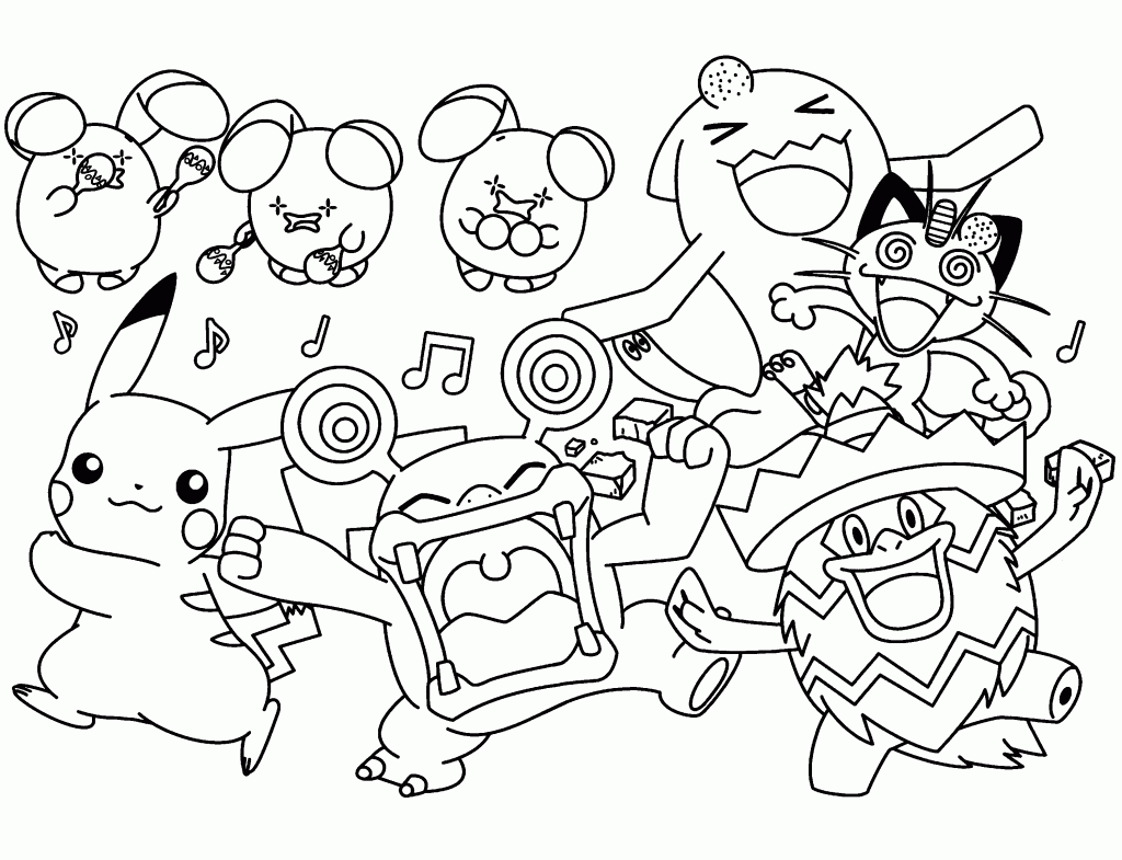 Free Pokemon Coloring Page