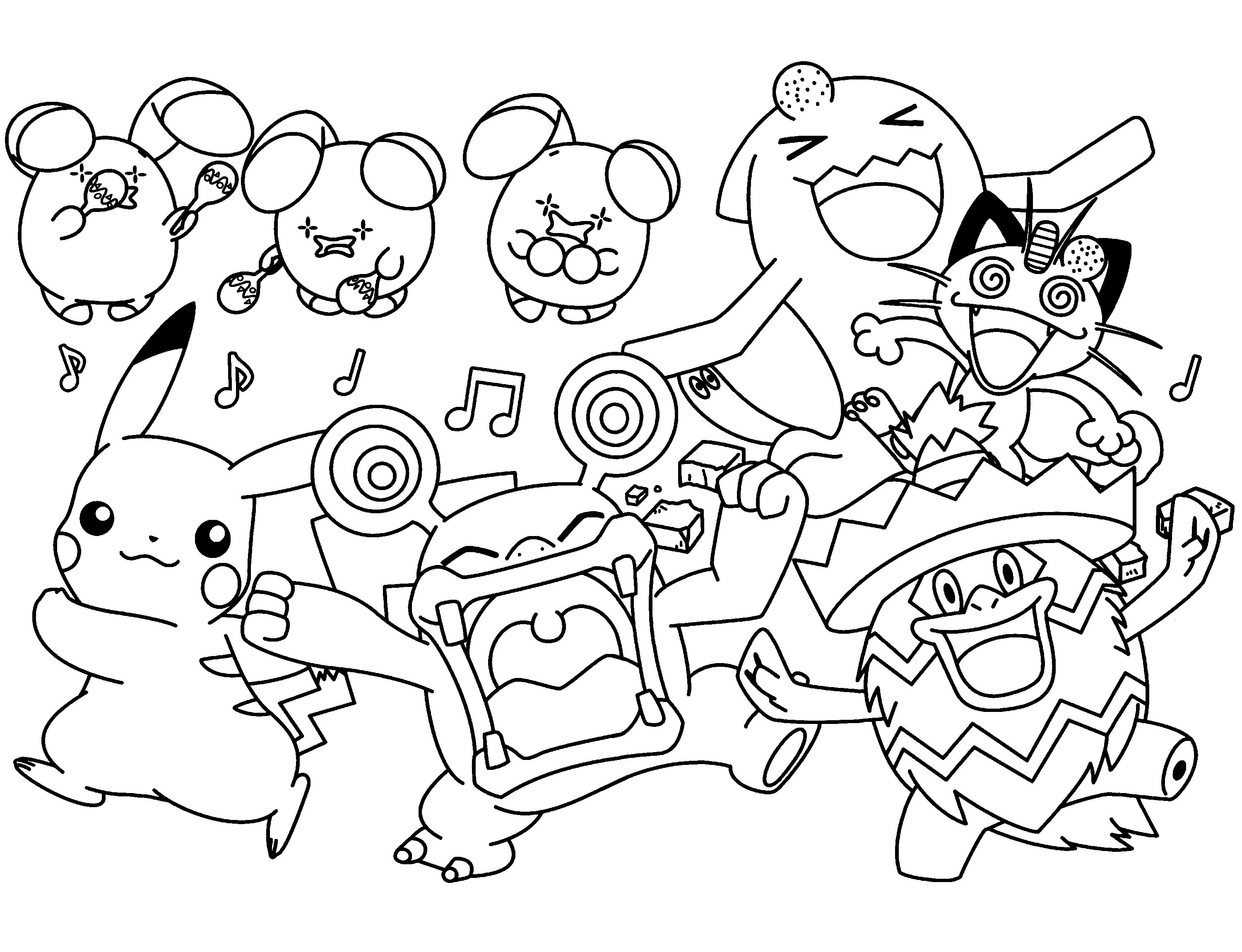 pokemon coloring pages book for children