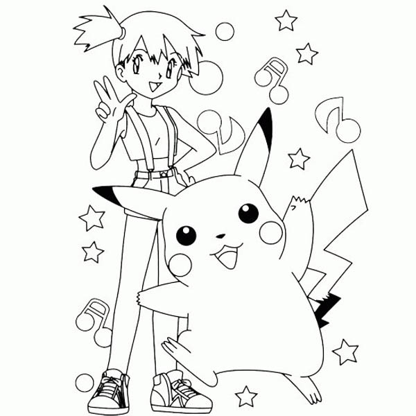 Pikachu Coloring Pages Pokemon Thunderbolt Attack 10 Pikachu Coloring