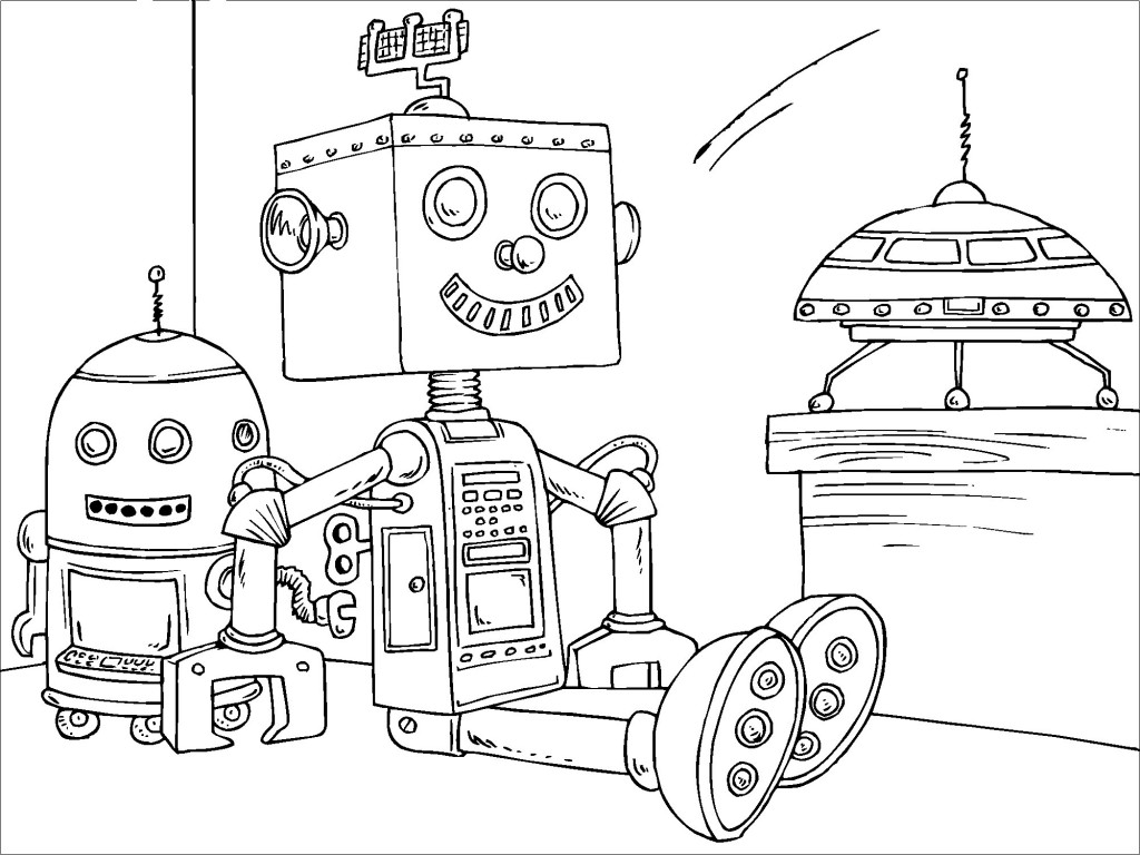 Free Printable Robot Coloring Pages