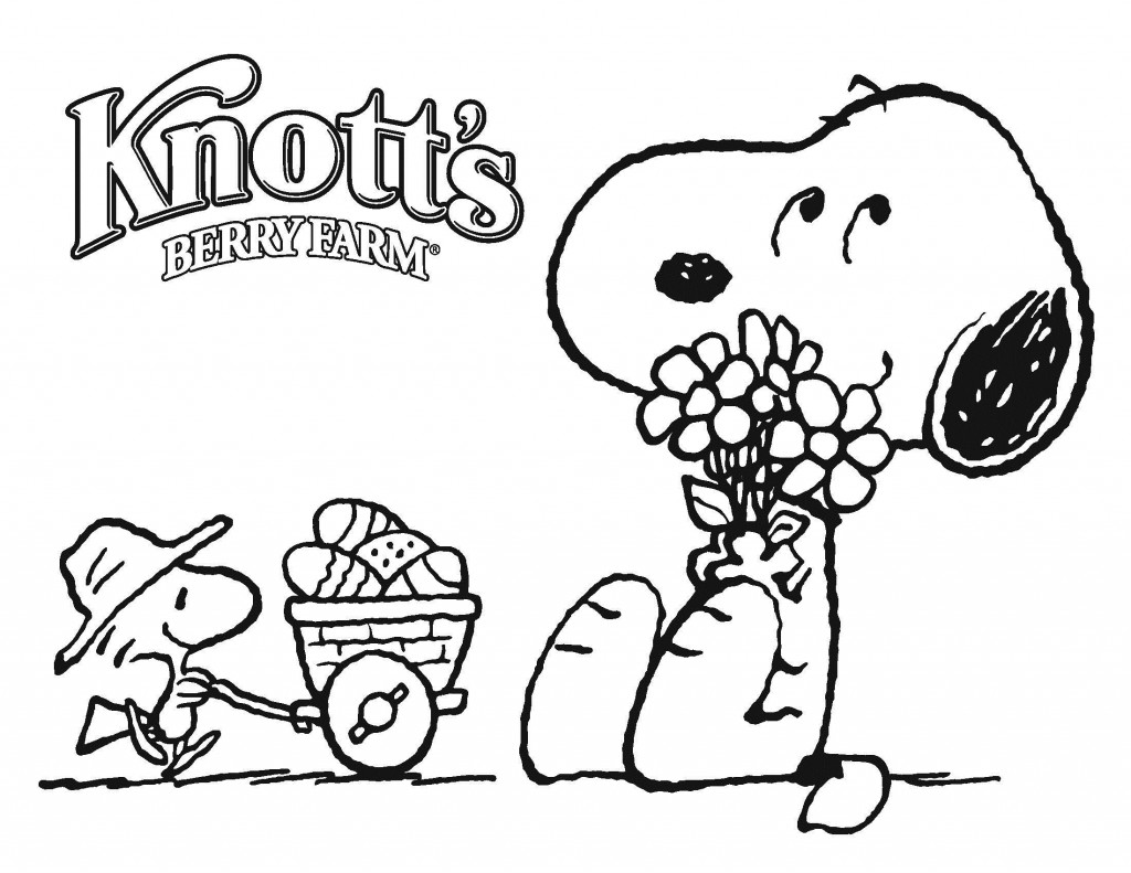 Free Snoopy Coloring Pages