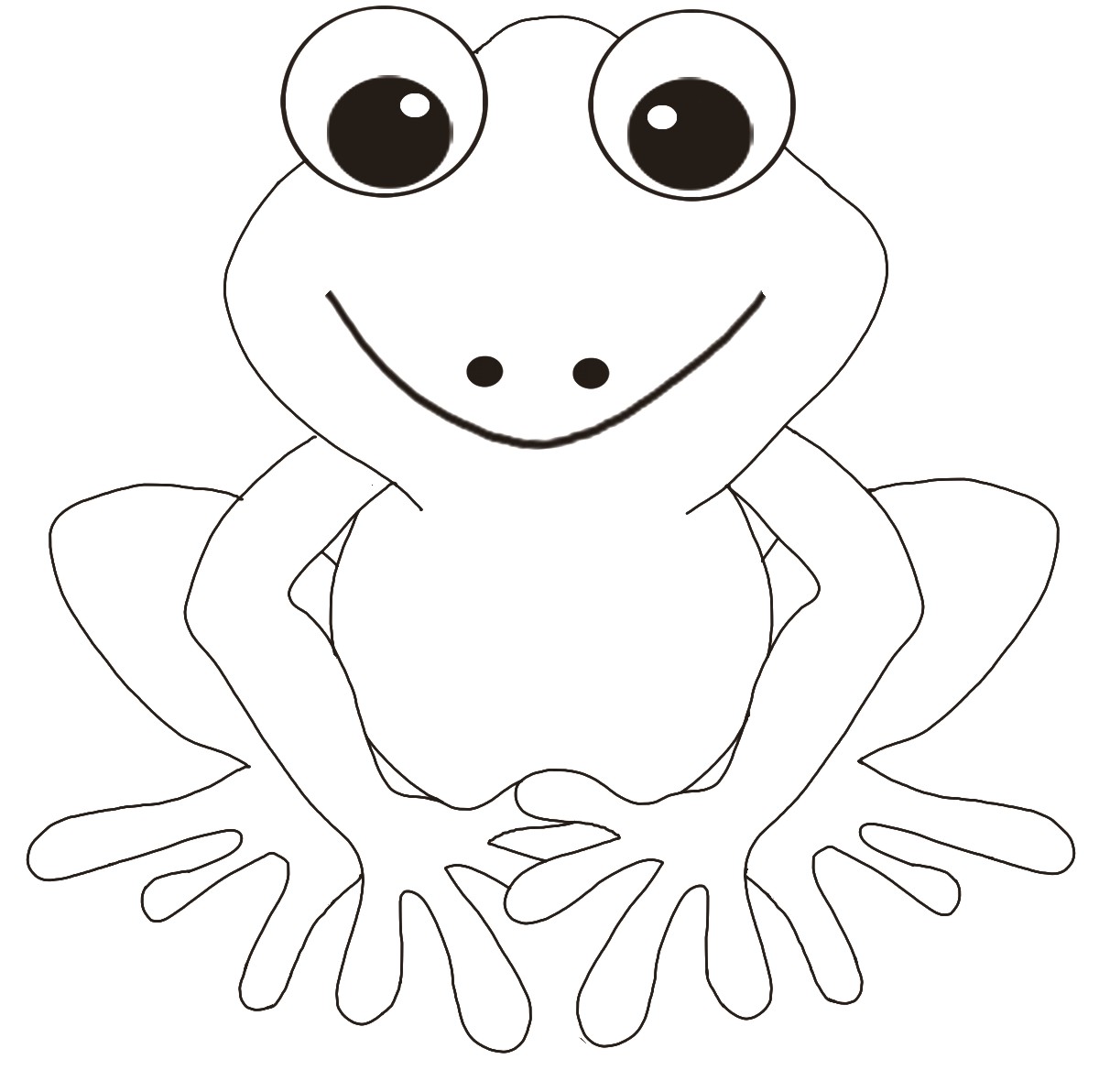 outline-drawing-of-frog-becra