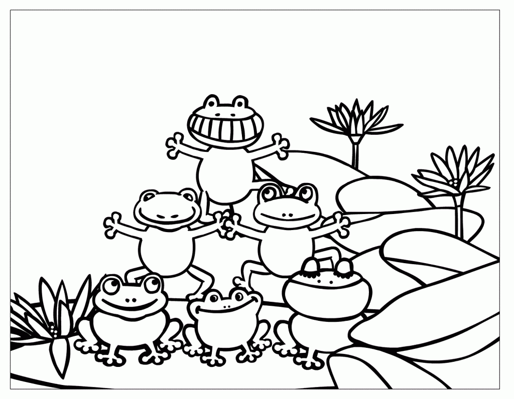 Frog Coloring Pages For Kids