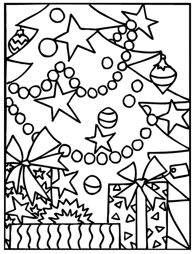 Fun Christmas Tree Coloring Pages