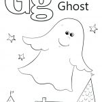 G is fo Ghost Coloring Page