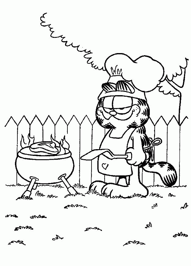 garfield coloring pages