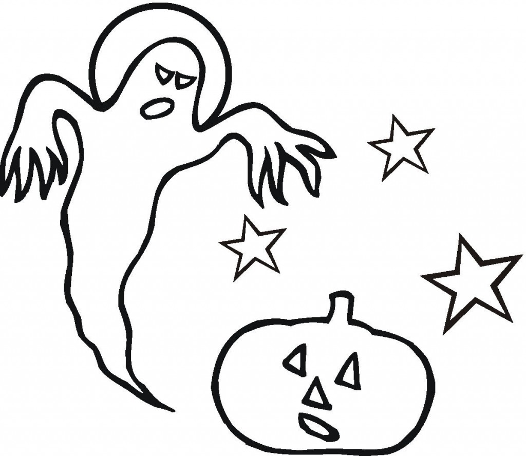 Ghost Coloring Page