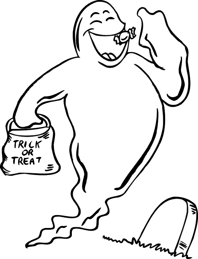 Ghost Coloring Pages Images