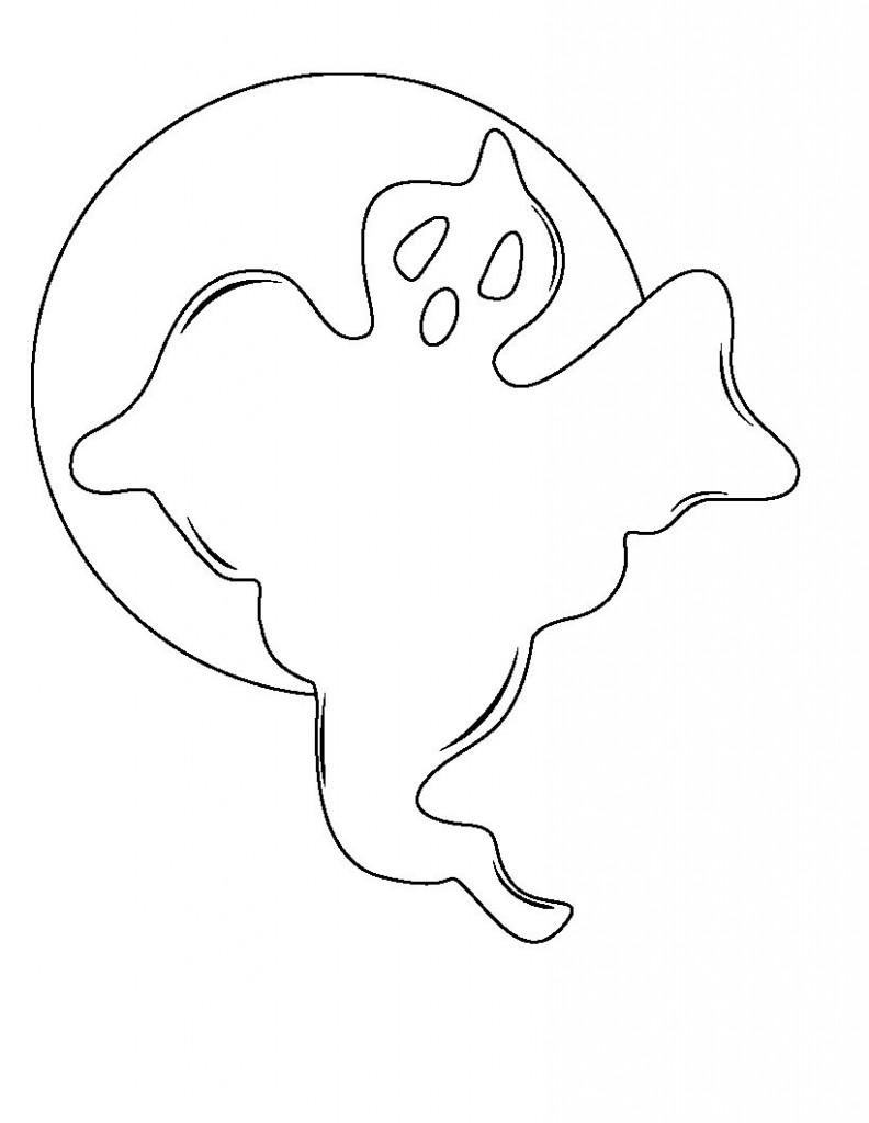 Ghost Coloring Pages Print