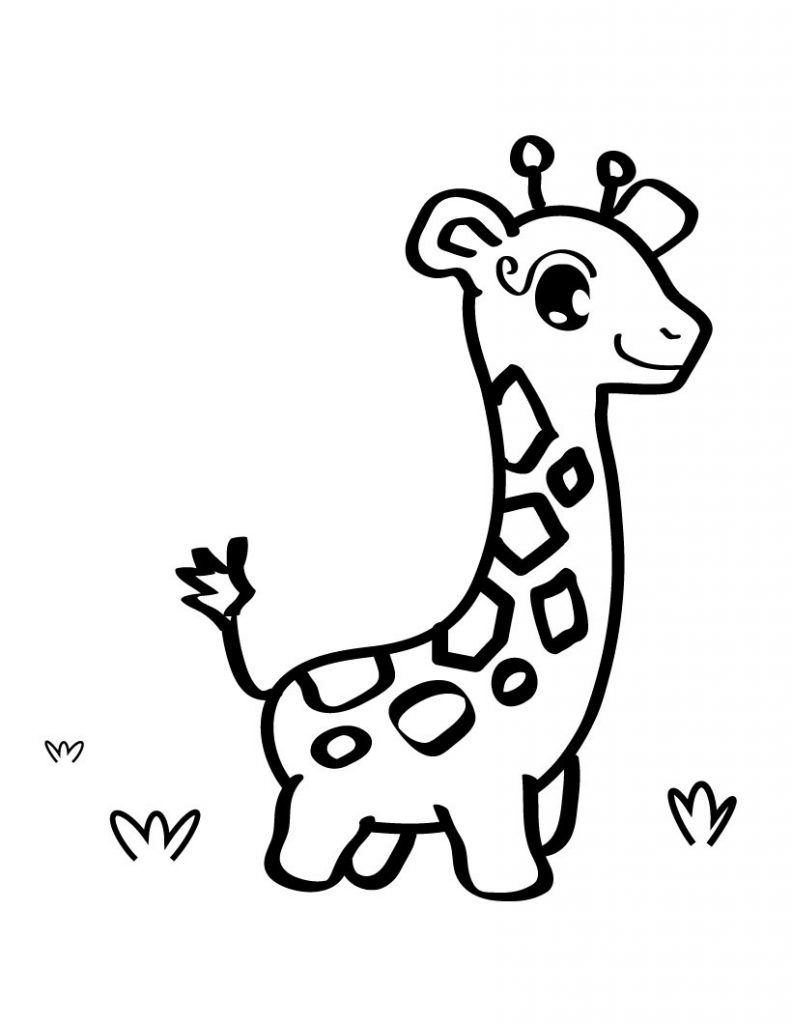 Giraffe Coloring Page