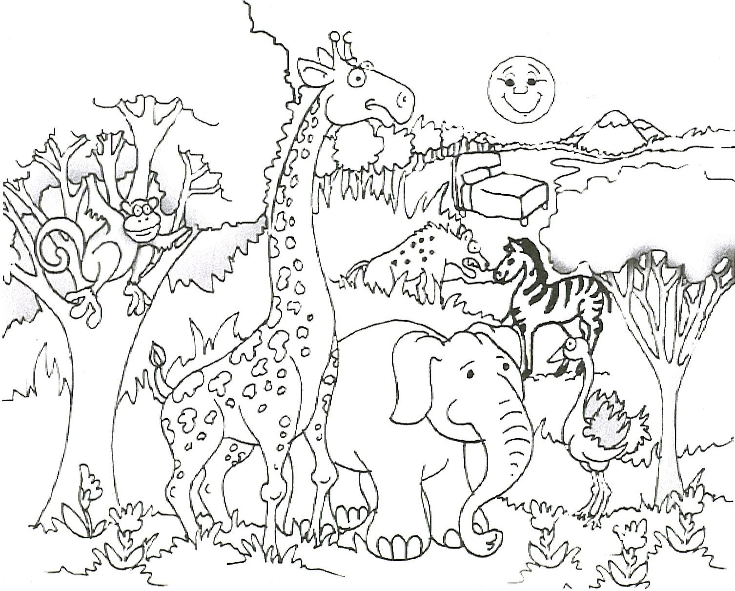 Giraffe Coloring Page Picture