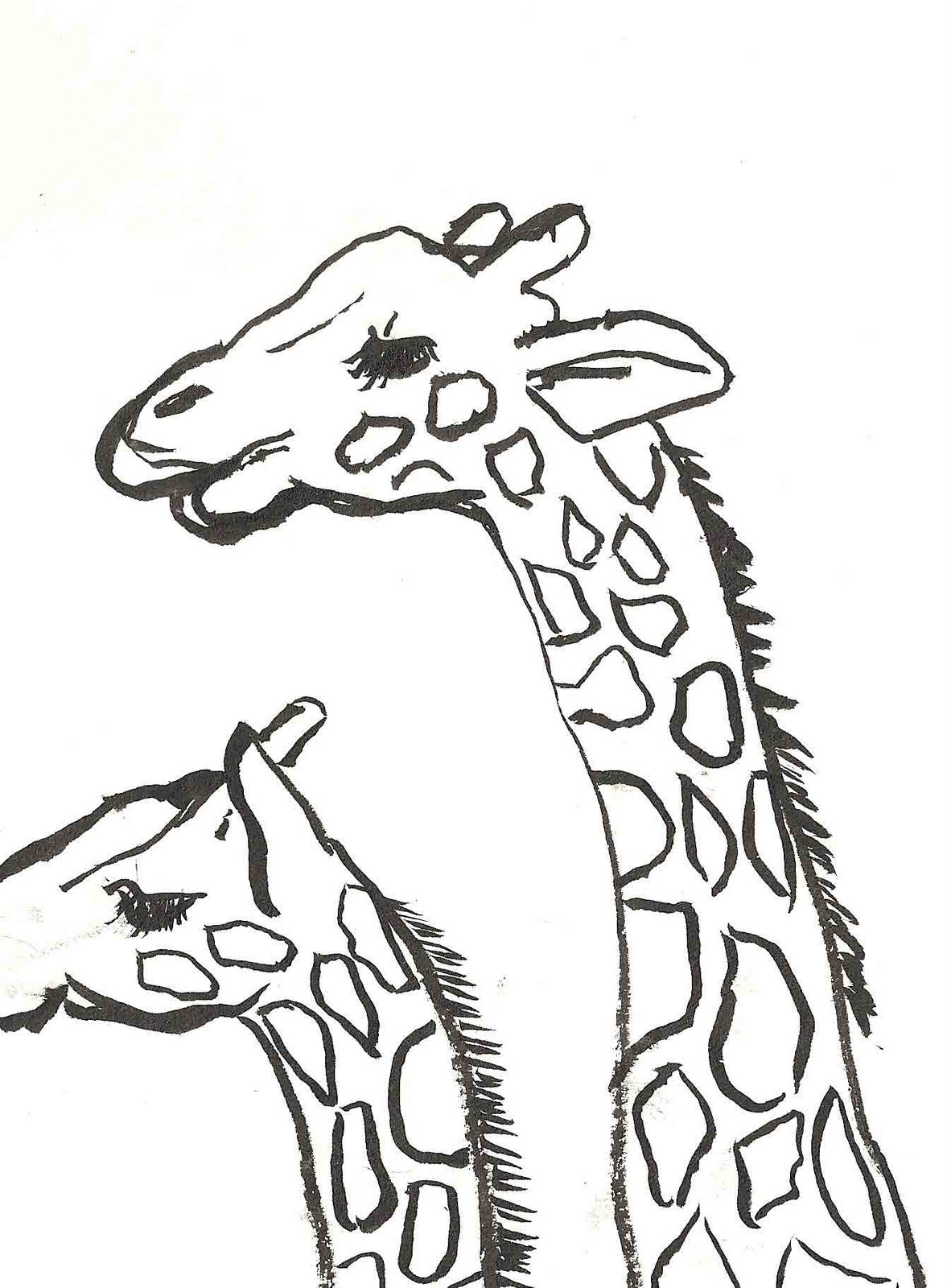 Free Printable Giraffe Coloring Pages For Kids