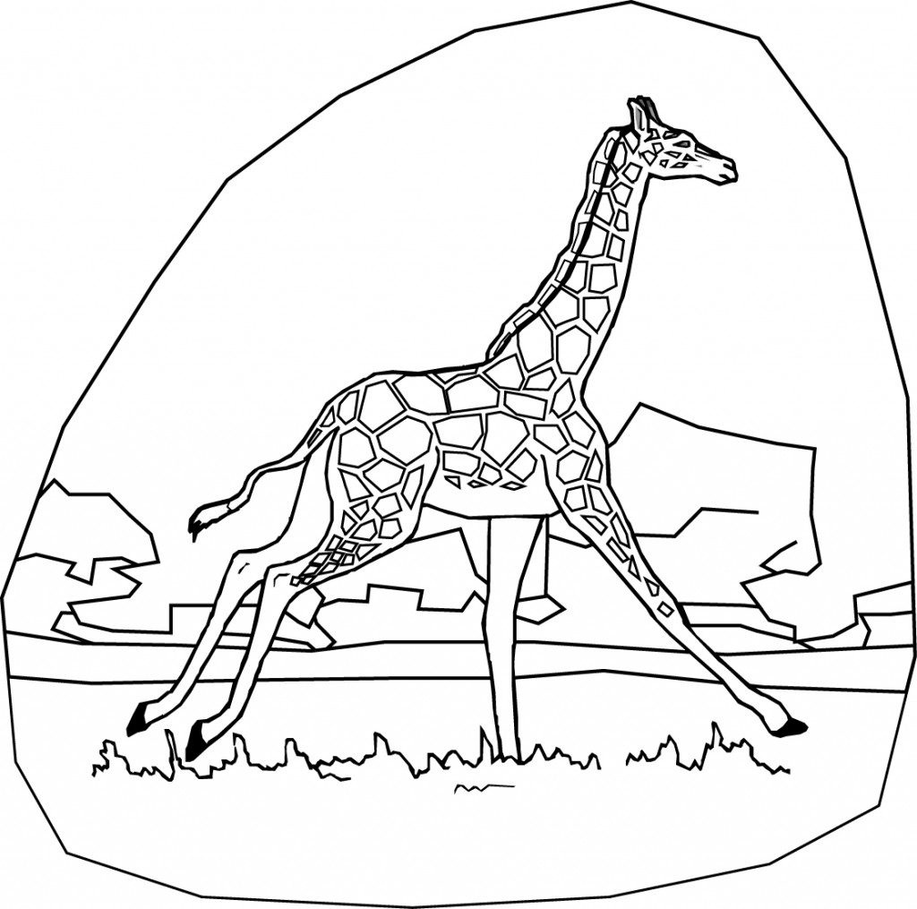 Giraffe Coloring Pages