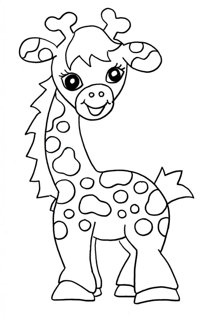 Download Free Printable Giraffe Coloring Pages For Kids