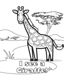 Free Printable Giraffe Coloring Pages For Kids