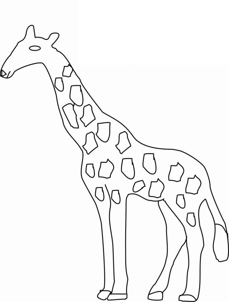 Giraffes Coloring Pages