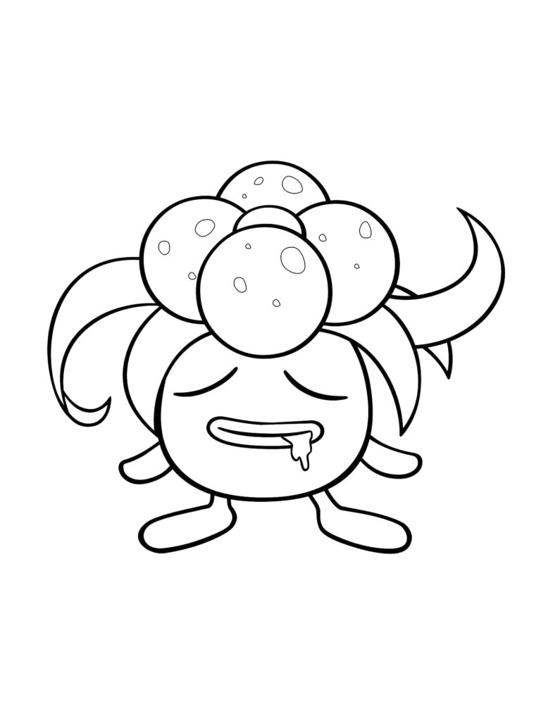 Gloom Pokemon Coloring Page