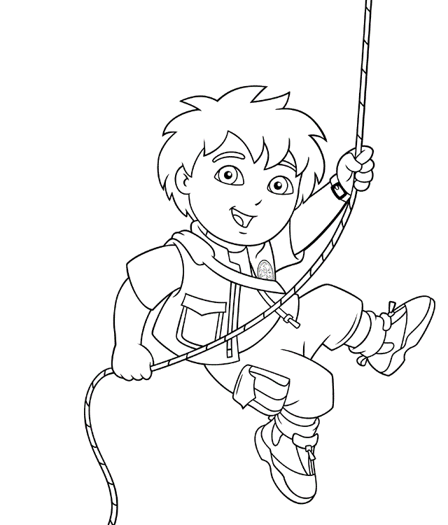 Go Diego Go Coloring Pages Printable