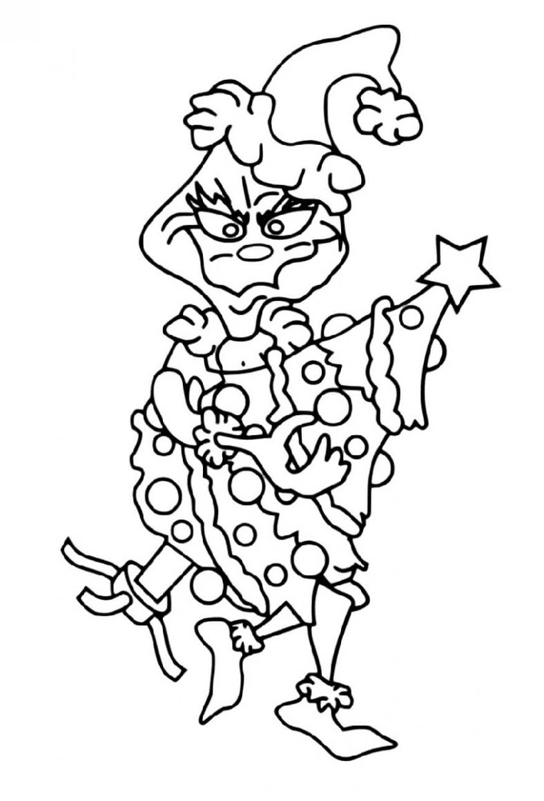 Grinch Coloring Pages - Free Printable Grinch