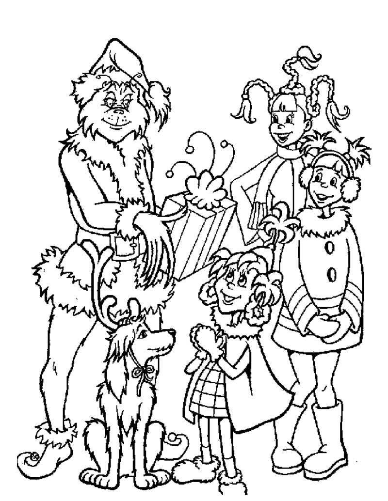 Grinch Coloring Pages Photos