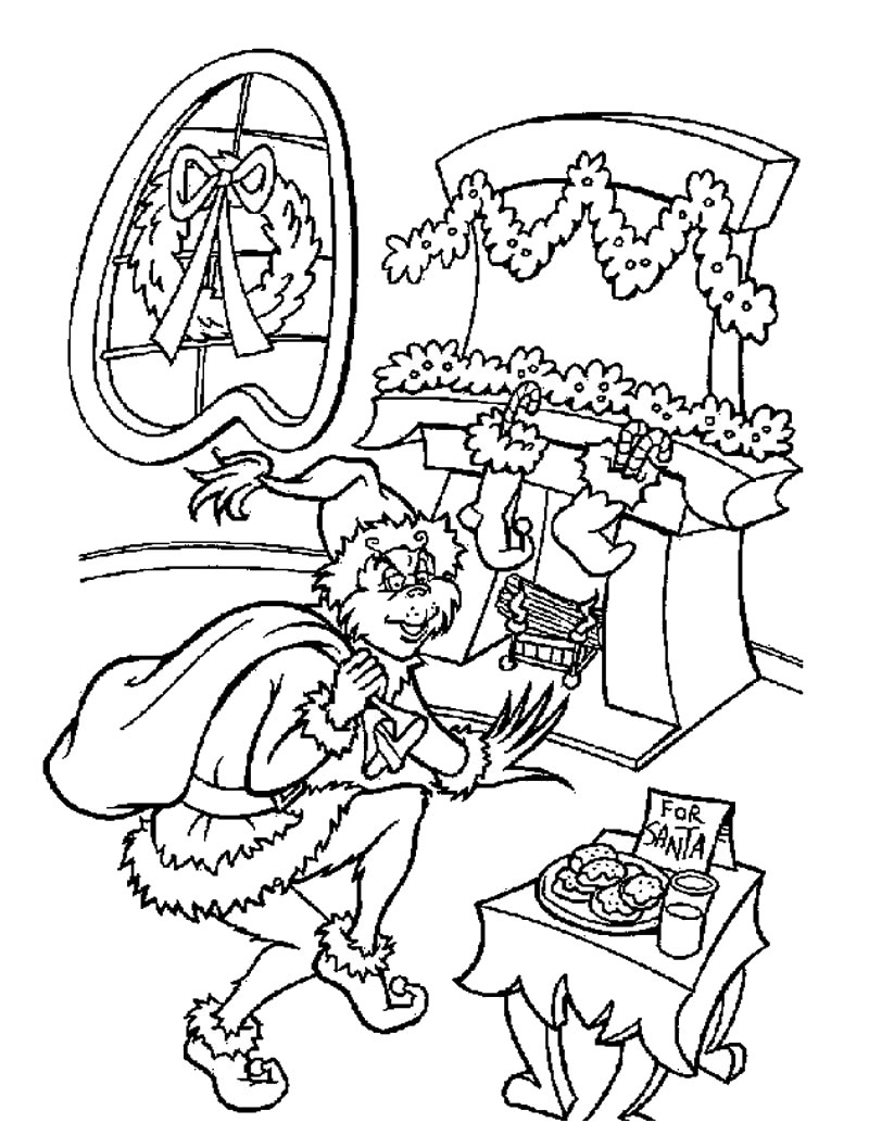 Printable Grinch Coloring Pages Customize And Print