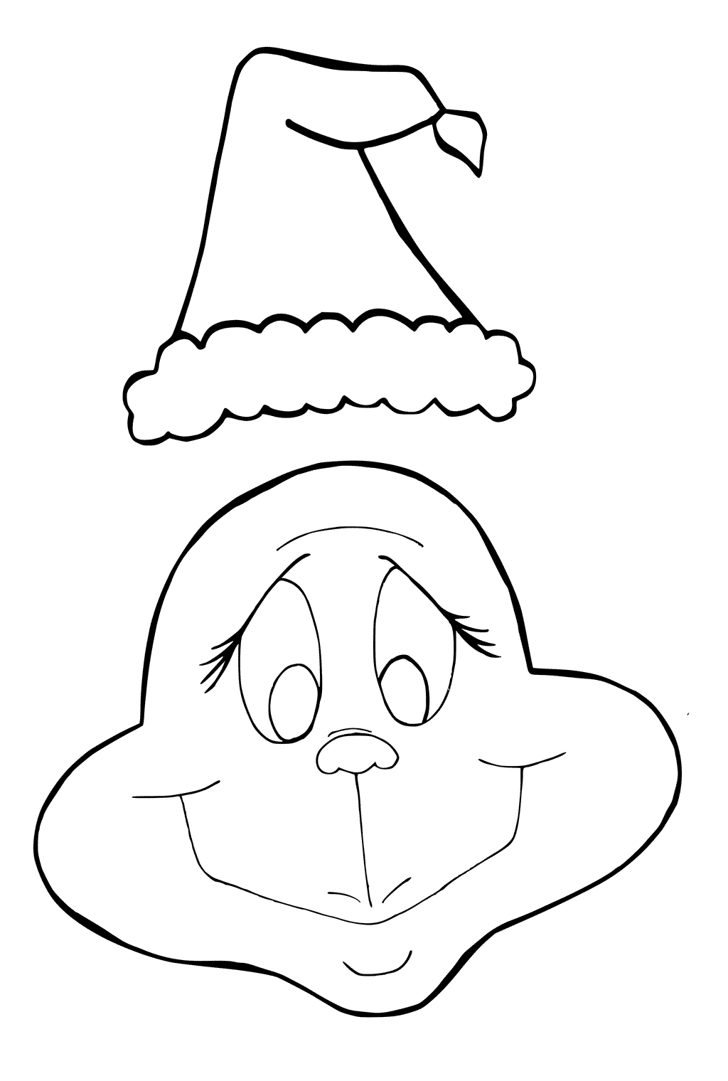 Grinch And Hat Coloring Page