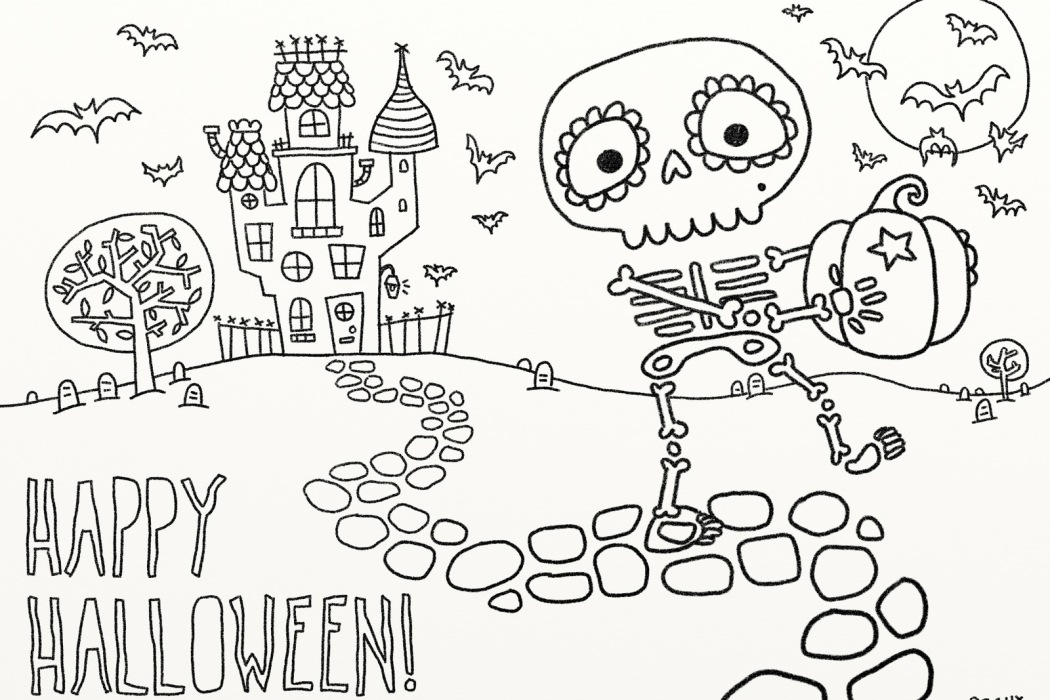 Skeleton Coloring Pages, Teaching Resources