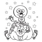 Halloween Skeleton Coloring Page