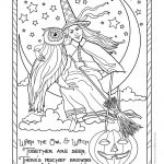 Halloween Witch Coloring Page