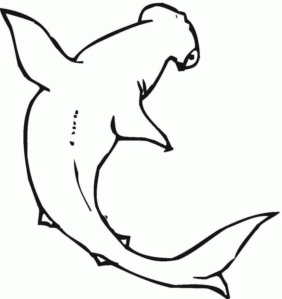 Hammerhead Shark Coloring Pages