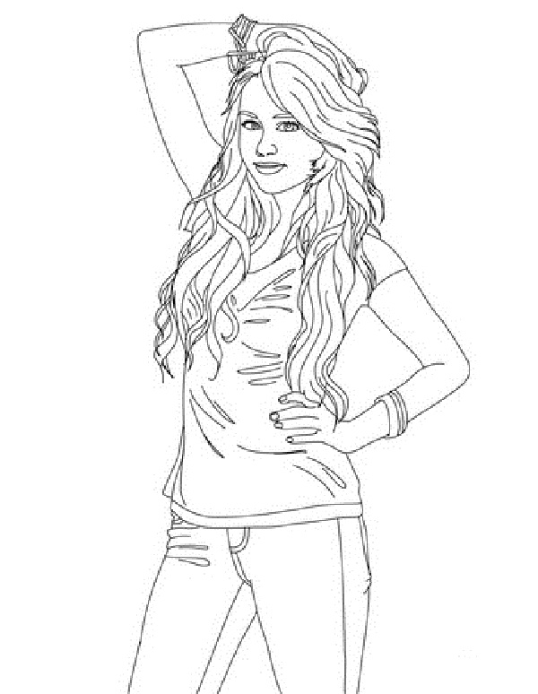 Hannah Montana Coloring Pages To Print