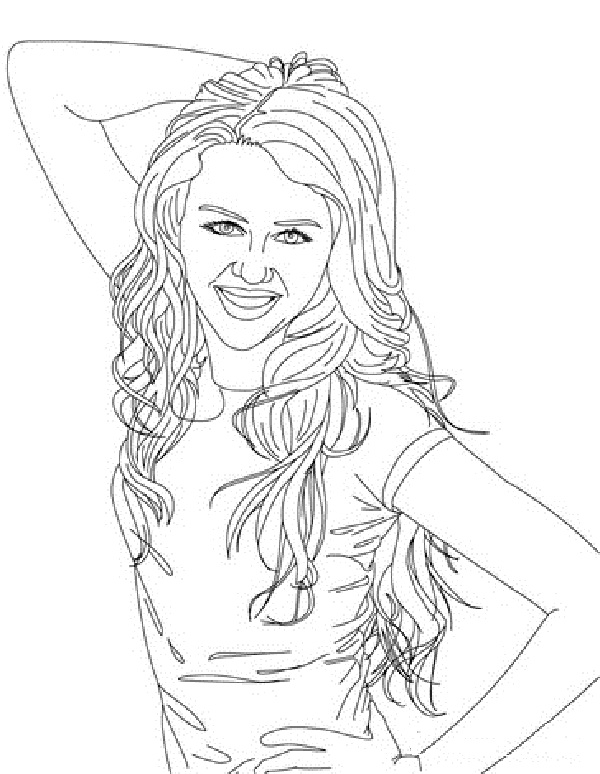 Free Printable Hannah Montana Coloring Pages For Kids